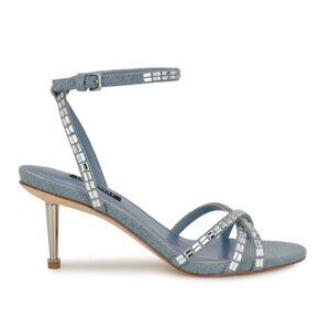 NWT Nine West Denim Heeled Sandals
